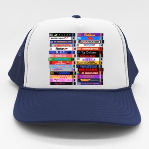 Retro 80s Movies Vhs Stacks Trucker Hat