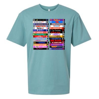 Retro 80s Movies Vhs Stacks Sueded Cloud Jersey T-Shirt