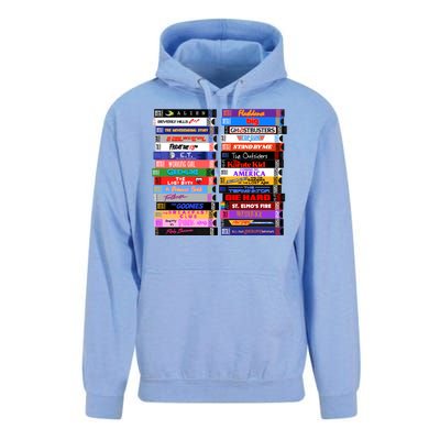 Retro 80s Movies Vhs Stacks Unisex Surf Hoodie