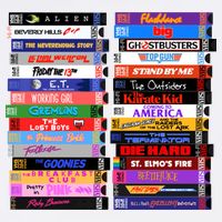 Retro 80s Movies Vhs Stacks Garment-Dyed Sweatshirt