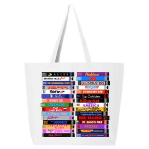 Retro 80s Movies Vhs Stacks 25L Jumbo Tote