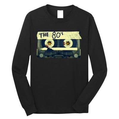 Retro 80S Mix Tape Long Sleeve Shirt