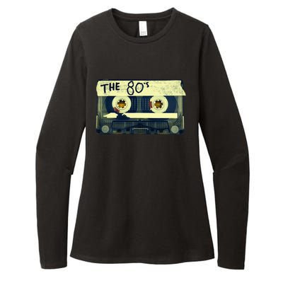 Retro 80S Mix Tape Womens CVC Long Sleeve Shirt