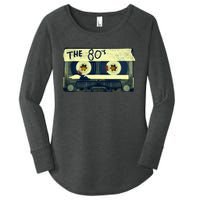 Retro 80S Mix Tape Women's Perfect Tri Tunic Long Sleeve Shirt