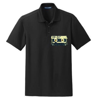 Retro 80S Mix Tape Dry Zone Grid Polo