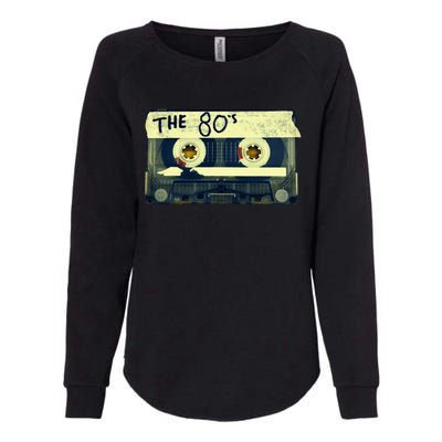 Retro 80S Mix Tape Womens California Wash Sweatshirt