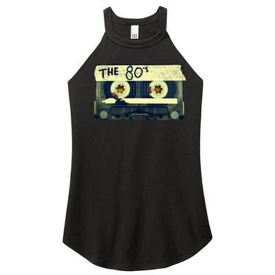 Retro 80S Mix Tape Women's Perfect Tri Rocker Tank