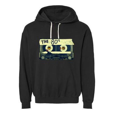 Retro 80S Mix Tape Garment-Dyed Fleece Hoodie