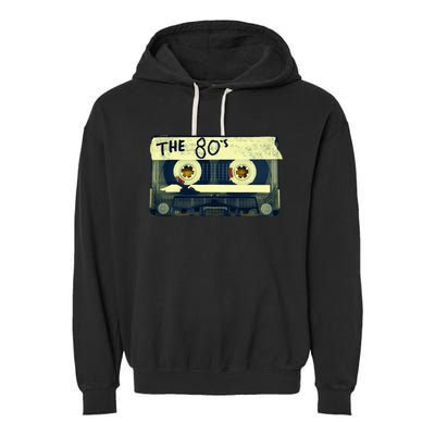 Retro 80S Mix Tape Garment-Dyed Fleece Hoodie