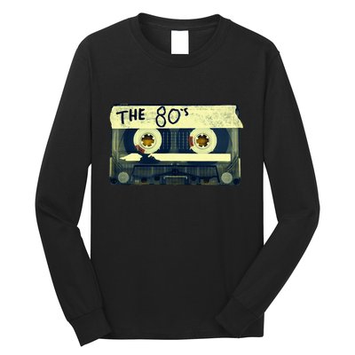 Retro 80S Mix Tape Long Sleeve Shirt