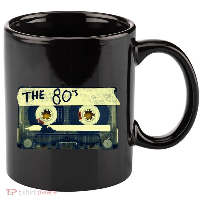 Retro 80S Mix Tape 11oz C Handle Ceramic Mug