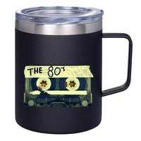 Retro 80S Mix Tape 12oz Stainless Steel Coffee Mug