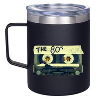 Retro 80S Mix Tape 12oz Stainless Steel Coffee Mug