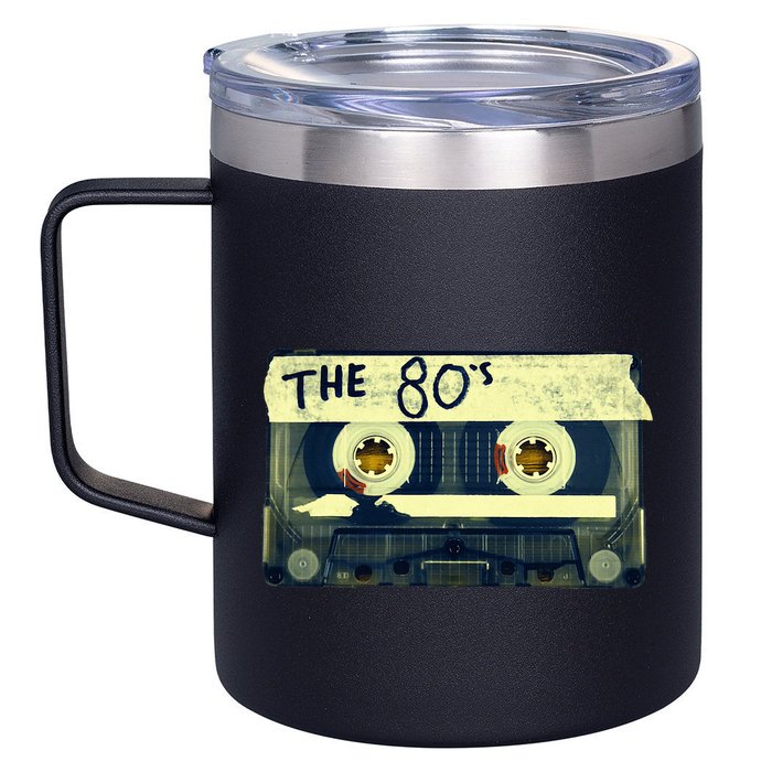 Retro 80S Mix Tape 12oz Stainless Steel Coffee Mug
