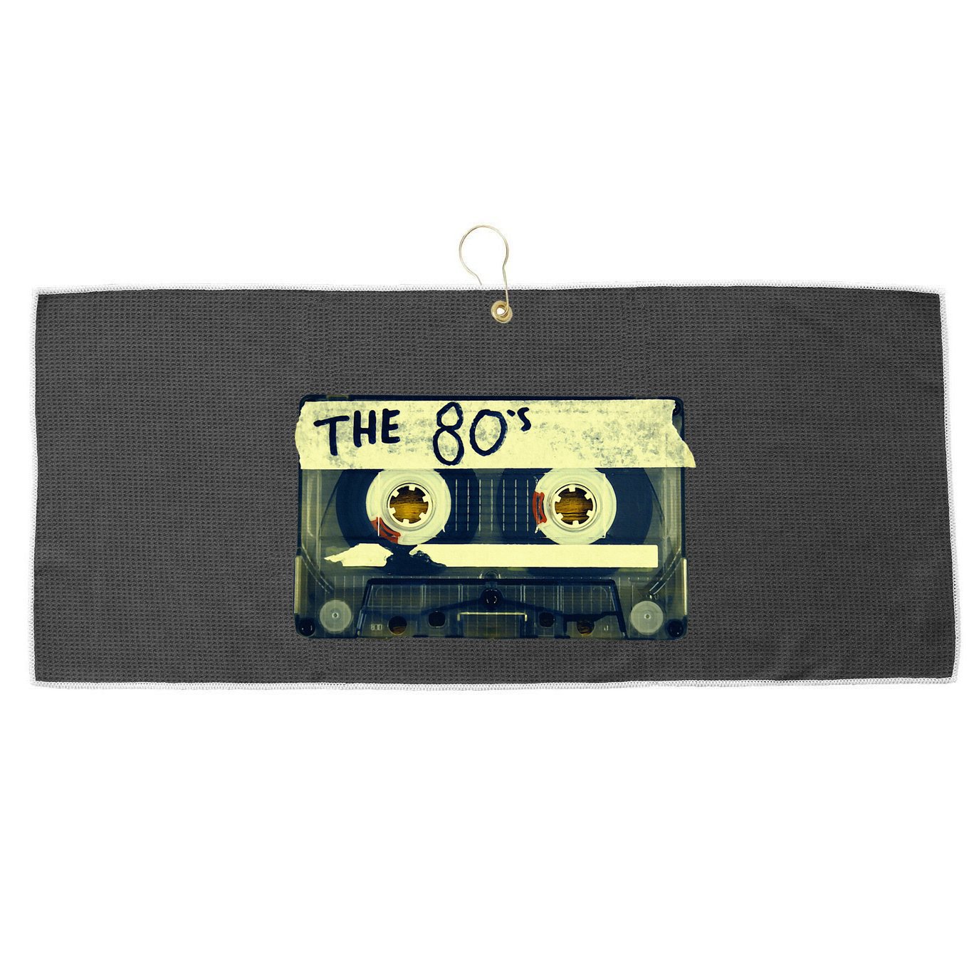 Retro 80S Mix Tape Large Microfiber Waffle Golf Towel