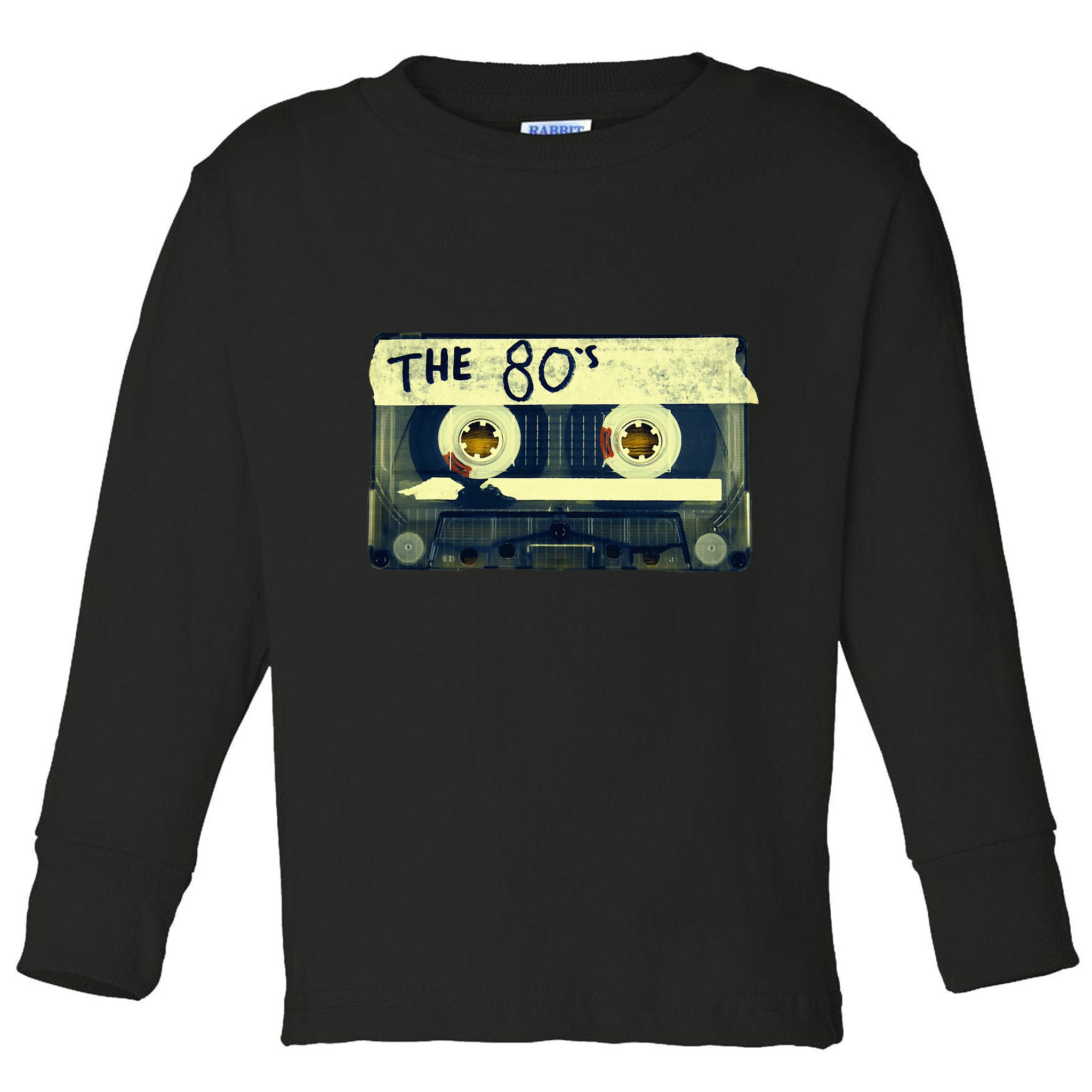Retro 80S Mix Tape Toddler Long Sleeve Shirt