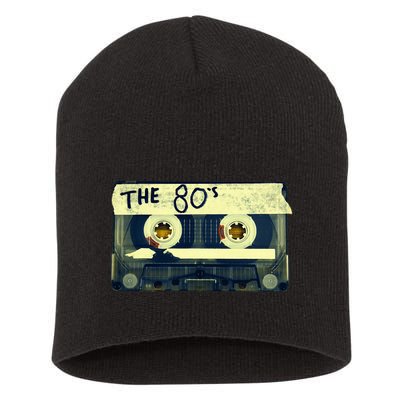 Retro 80S Mix Tape Short Acrylic Beanie