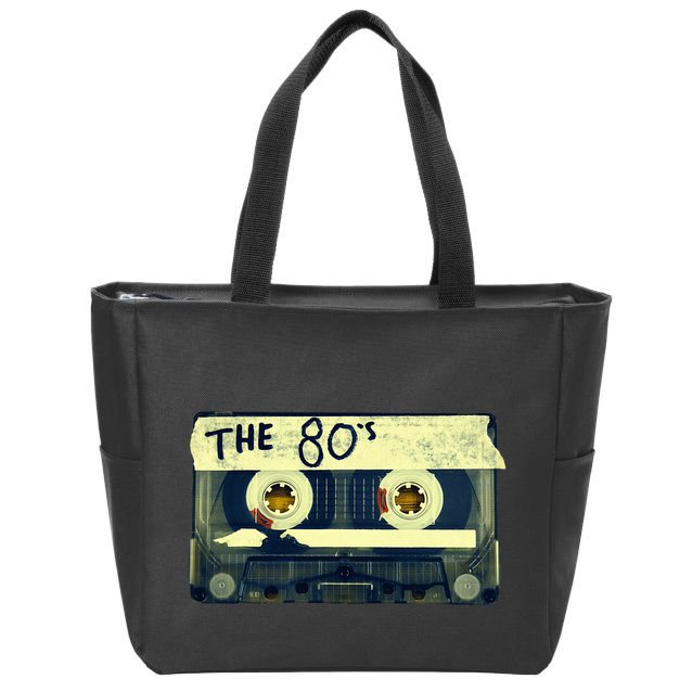 Retro 80S Mix Tape Zip Tote Bag