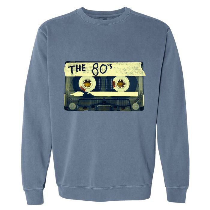 Retro 80S Mix Tape Garment-Dyed Sweatshirt