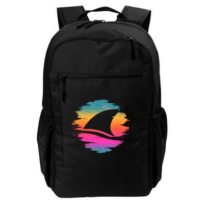Retro 80's Neon Shark Fin Backpack