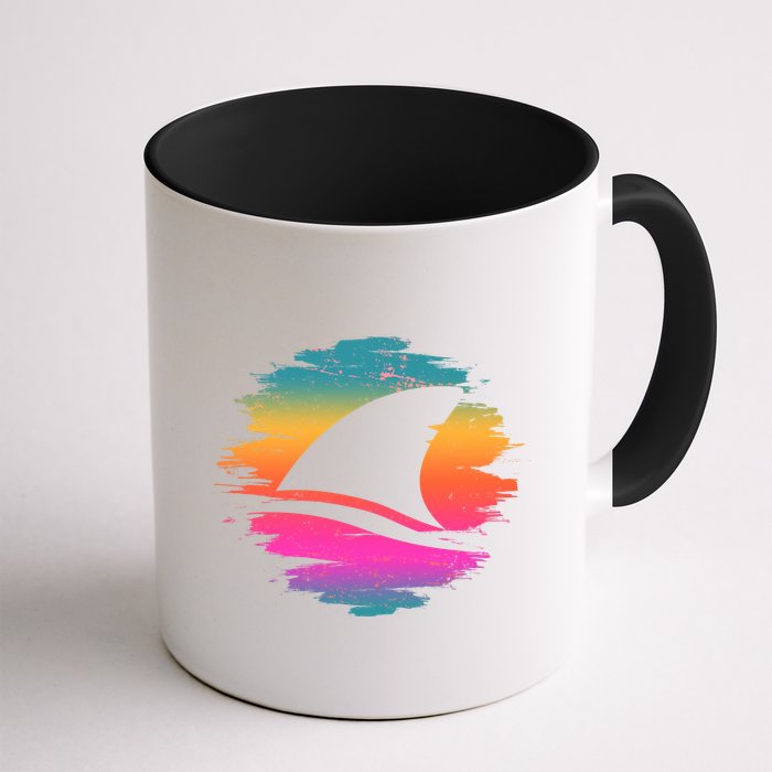 Retro 80's Neon Shark Fin Mug