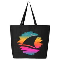Retro 80's Neon Shark Fin 25L Jumbo Tote