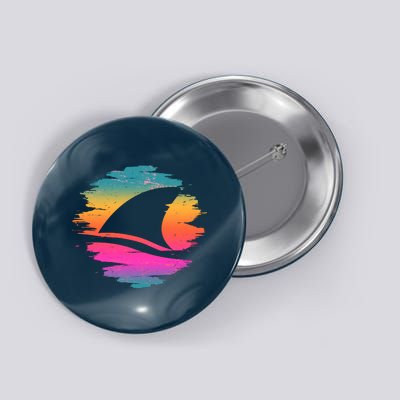 Retro 80's Neon Shark Fin Button