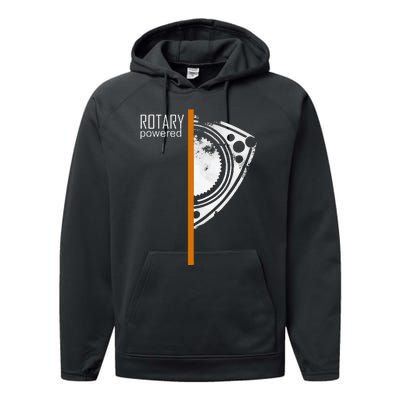 Rx 8 Rx 7 Orange Stripe Performance Fleece Hoodie