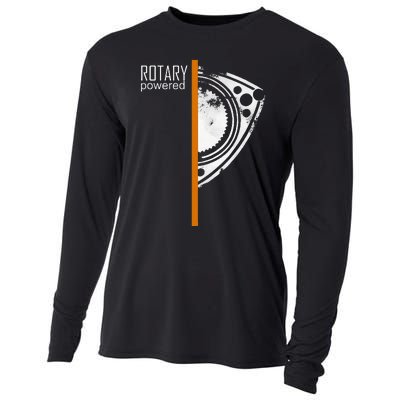 Rx 8 Rx 7 Orange Stripe Cooling Performance Long Sleeve Crew