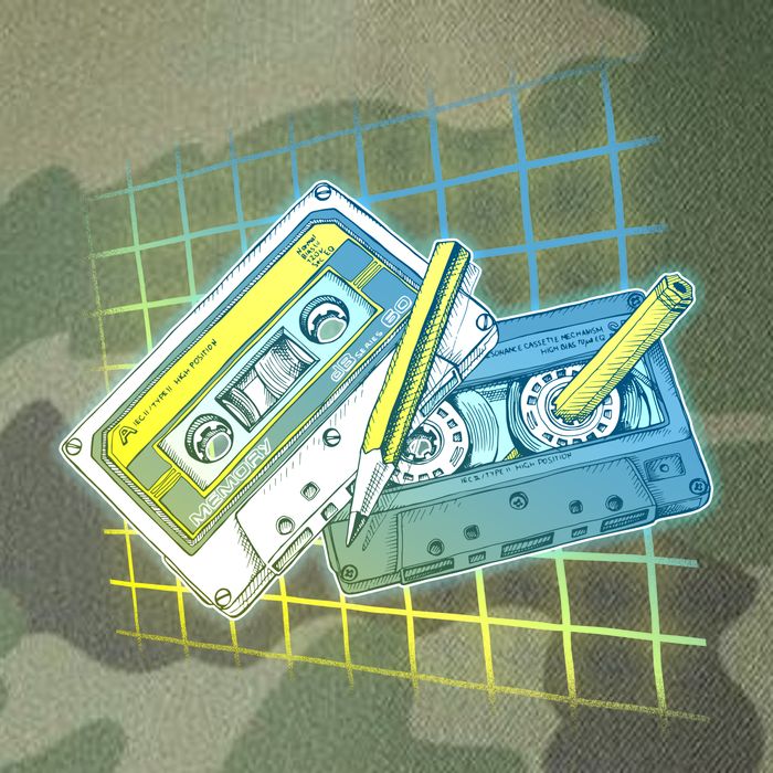 Retro 80's Rewind Cassette Tapes Broken Pencil Legacy Tie Dye Trucker Hat