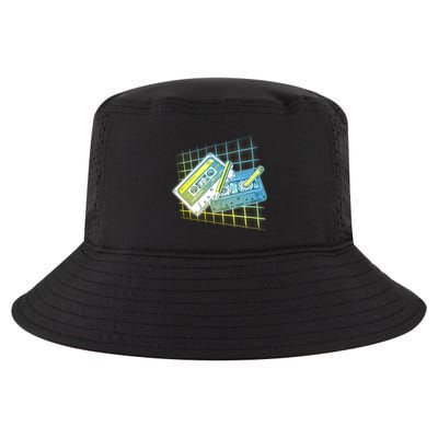 Retro 80's Rewind Cassette Tapes Broken Pencil Cool Comfort Performance Bucket Hat
