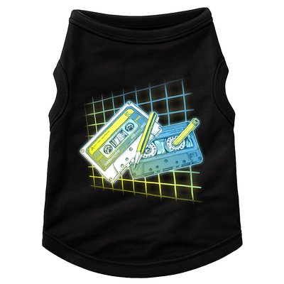Retro 80's Rewind Cassette Tapes Broken Pencil Doggie Tank