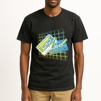 Retro 80's Rewind Cassette Tapes Broken Pencil Tall T-Shirt