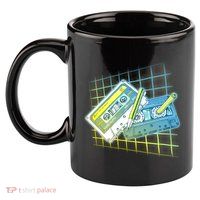 Retro 80's Rewind Cassette Tapes Broken Pencil 11oz C Handle Ceramic Mug