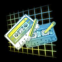 Retro 80's Rewind Cassette Tapes Broken Pencil Drawstring Bag