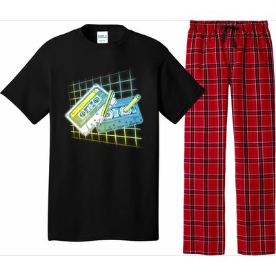 Retro 80's Rewind Cassette Tapes Broken Pencil Pajama Set