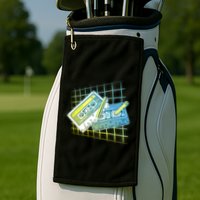 Retro 80's Rewind Cassette Tapes Broken Pencil Golf Towel