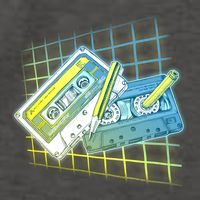 Retro 80's Rewind Cassette Tapes Broken Pencil Vector Backpack