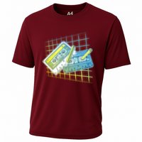 Retro 80's Rewind Cassette Tapes Broken Pencil Performance Shirt