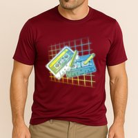 Retro 80's Rewind Cassette Tapes Broken Pencil Performance Shirt
