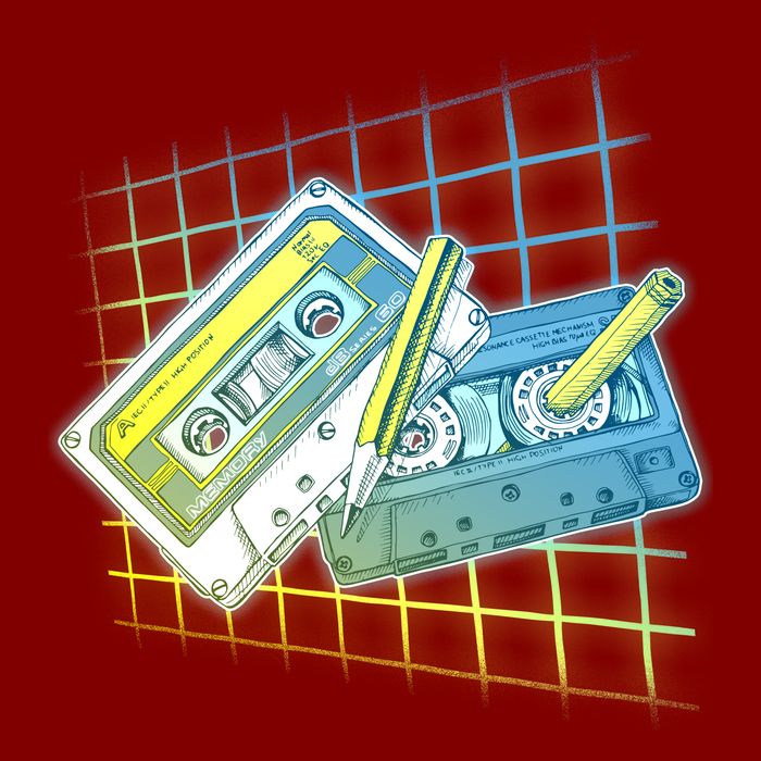 Retro 80's Rewind Cassette Tapes Broken Pencil Performance Shirt