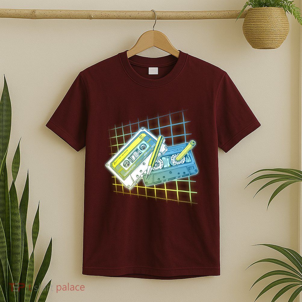 Retro 80's Rewind Cassette Tapes Broken Pencil T-Shirt