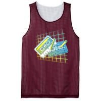 Retro 80's Rewind Cassette Tapes Broken Pencil Mesh Reversible Basketball Jersey Tank