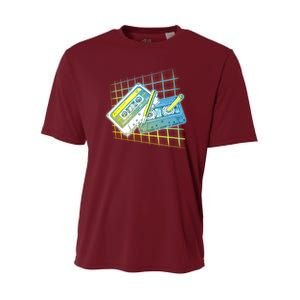 Retro 80's Rewind Cassette Tapes Broken Pencil Youth Performance Sprint T-Shirt