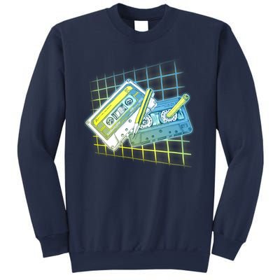 Retro 80's Rewind Cassette Tapes Broken Pencil Sweatshirt