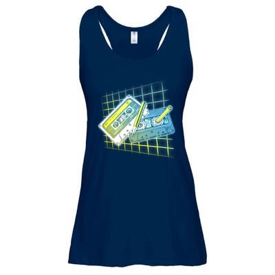 Retro 80's Rewind Cassette Tapes Broken Pencil Ladies Essential Flowy Tank