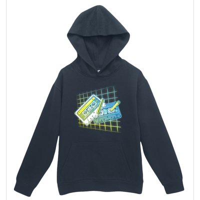 Retro 80's Rewind Cassette Tapes Broken Pencil Urban Pullover Hoodie