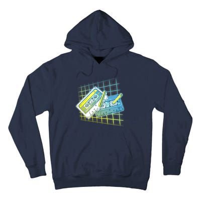 Retro 80's Rewind Cassette Tapes Broken Pencil Tall Hoodie