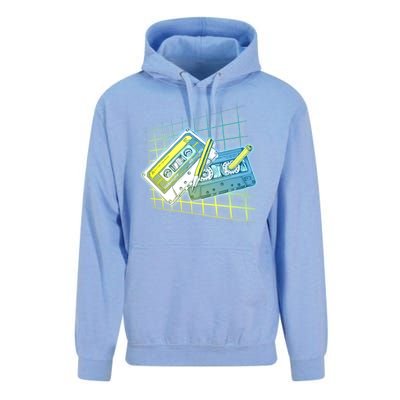 Retro 80's Rewind Cassette Tapes Broken Pencil Unisex Surf Hoodie