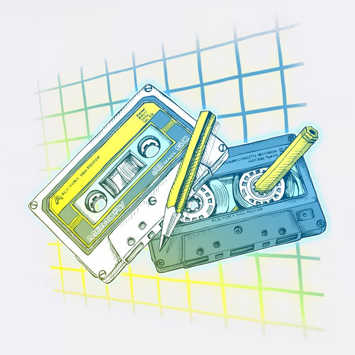 Retro 80's Rewind Cassette Tapes Broken Pencil Garment-Dyed Sweatshirt